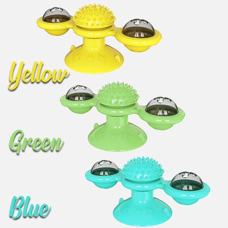 Multifunctional Windmill Cat Toy