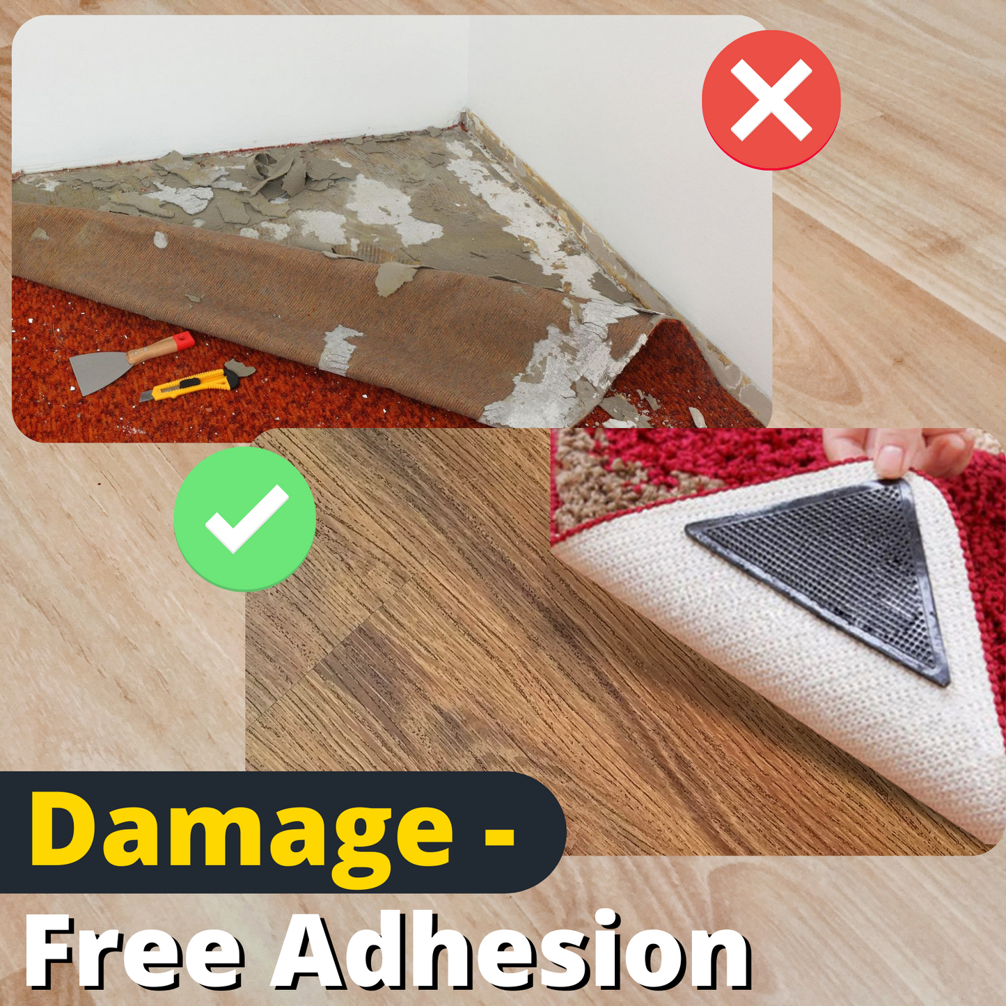 Non-slip Carpet Grippers