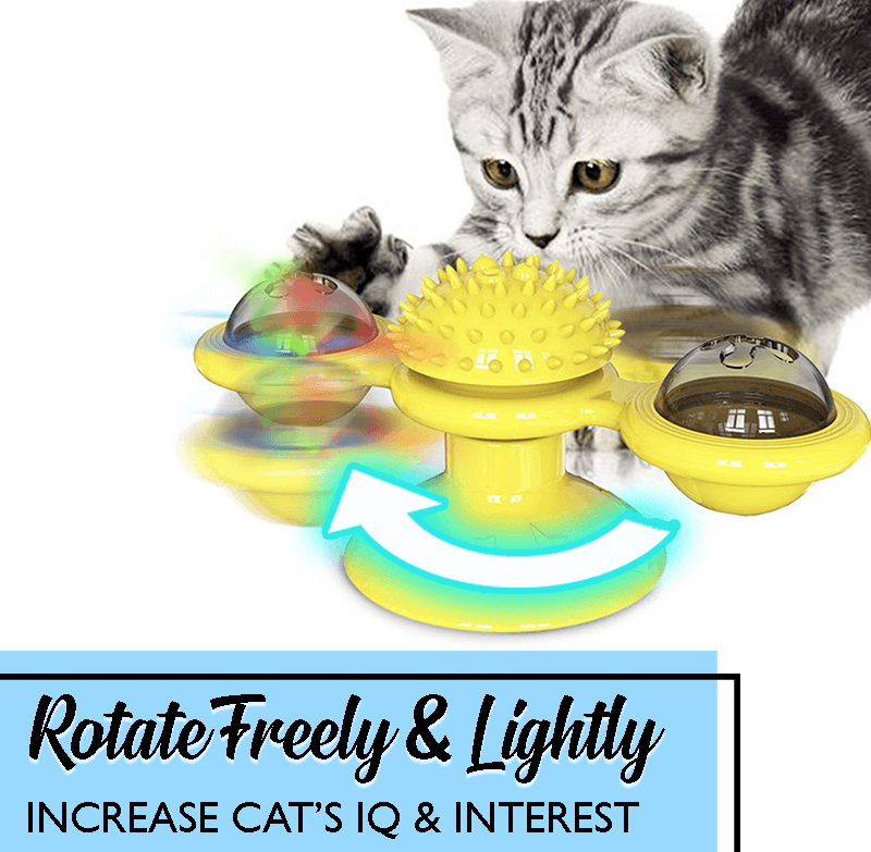 Multifunctional Windmill Cat Toy