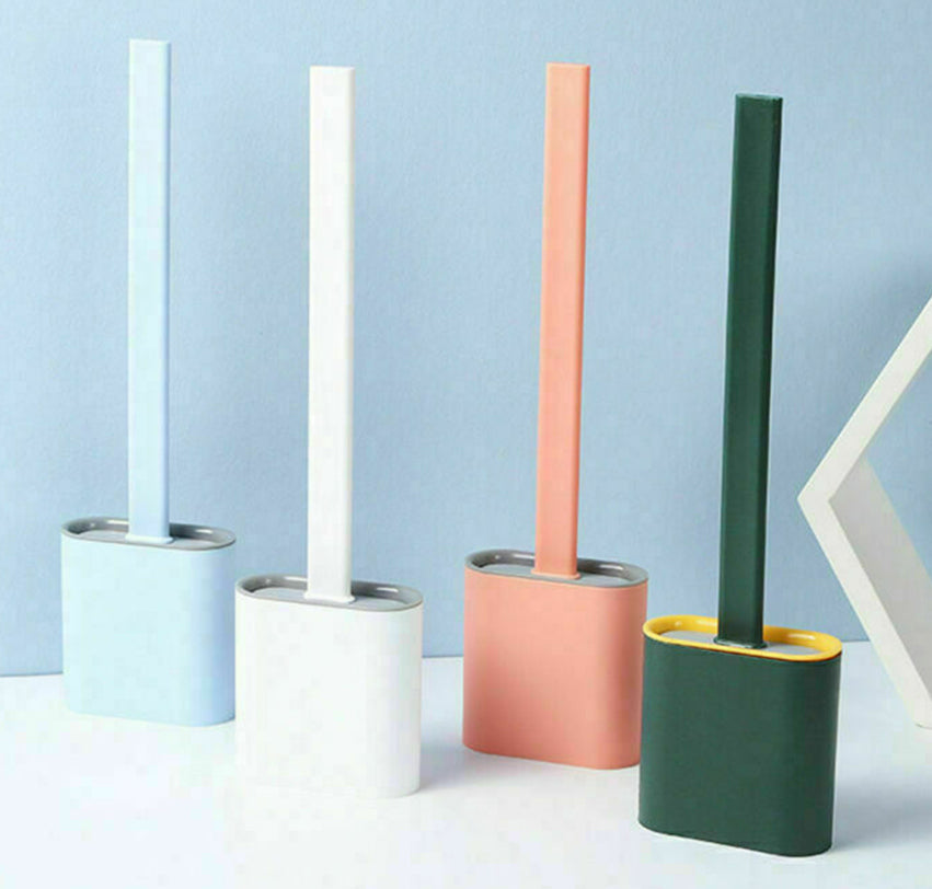 Silicone Toilet Brush and Holder Set