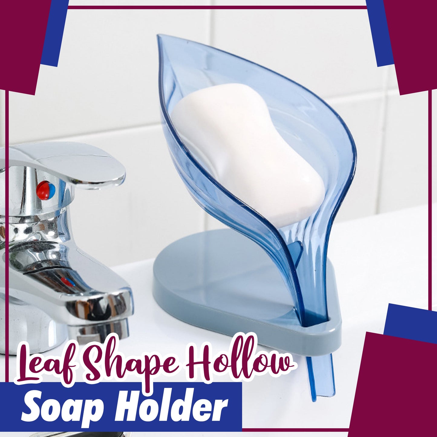 Leaf Shape Hollow Soap Holder