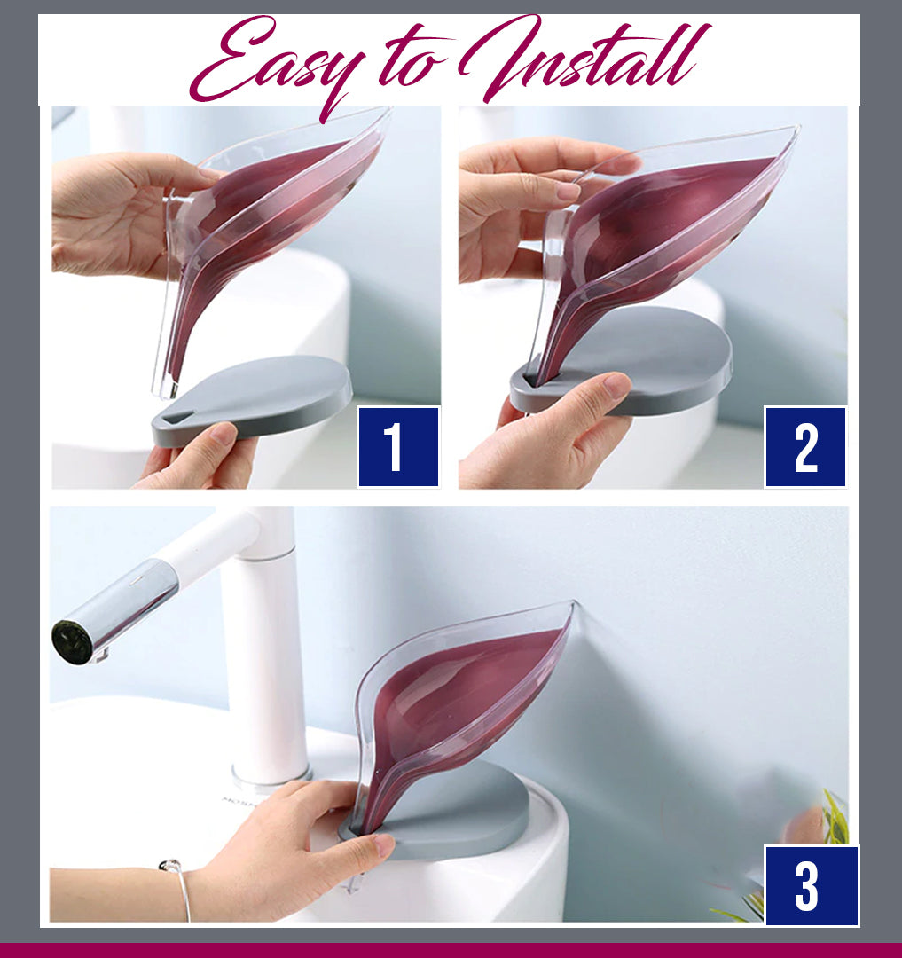 Leaf Shape Hollow Soap Holder