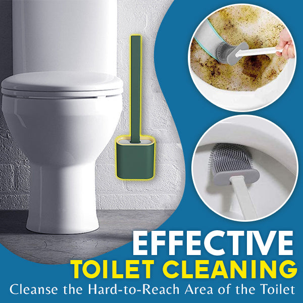 Silicone Toilet Brush and Holder Set