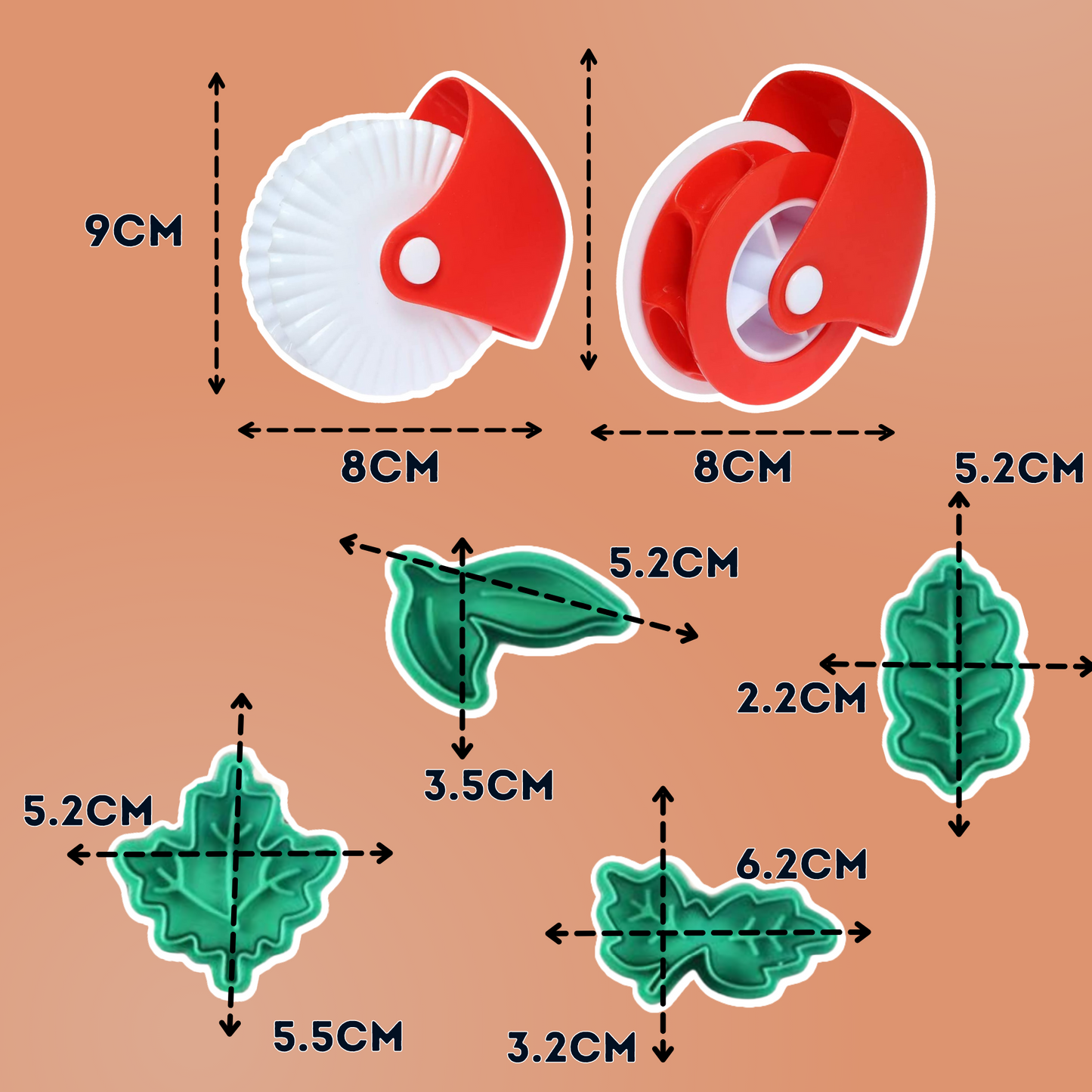 Pie Crust Wheel Cutter & Decorator