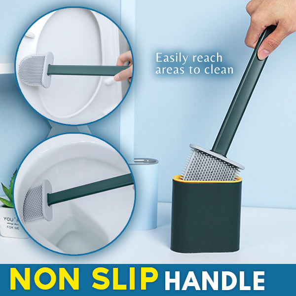 Silicone Toilet Brush and Holder Set