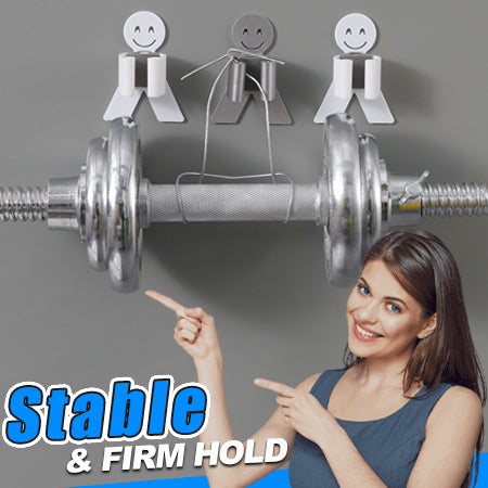 Smiley-face Mop Hook Holder