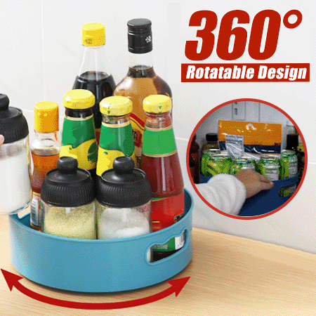 Rotatable Kitchen Storage Tray
