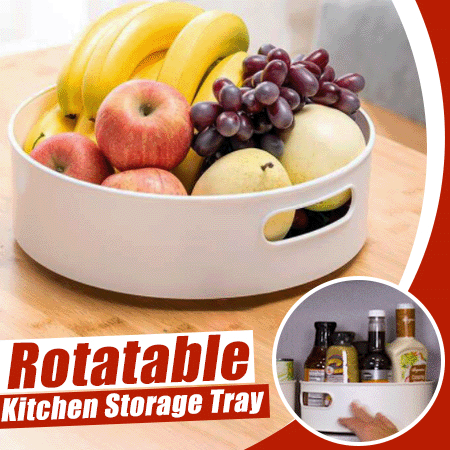 Rotatable Kitchen Storage Tray